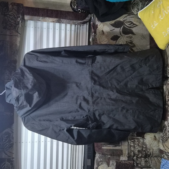 Kirkland Signature Dark Gray Trench Coat 3/4 Length Size Small - Picture 2 of 5